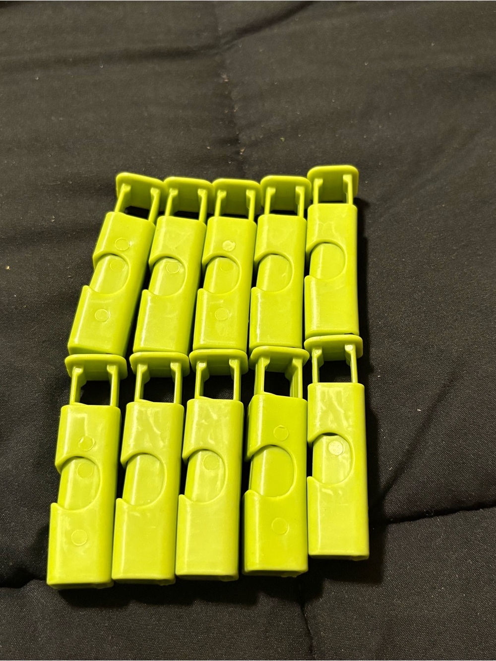 Bright Green 10pcs Snack Bag Sealing Clips